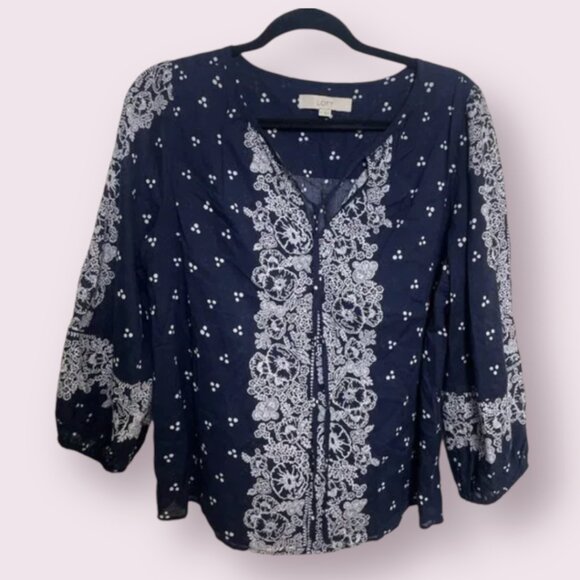 ⭐️ Peasant Blowsy Boho Peasant Hipster Hippie Chic Glam Business Casual Blouse - Picture 1 of 4